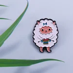Broche de oveja adorable, pequeño animal creativo, accesorio de moda único, ideal para chaquetas, bolsos, y más, añade encanto. — foto 6