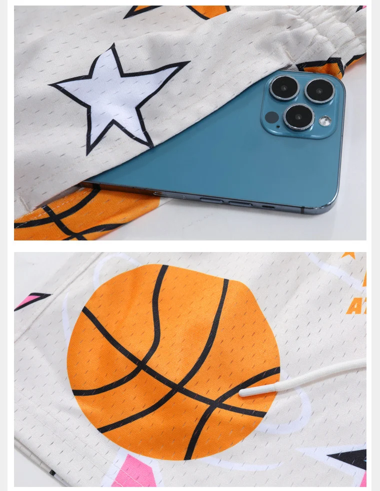 Title 3, American Basketball Shorts Loose-fitting Lightw...