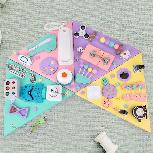 Title 4, Childrens Multi-functional Pyramid Busy Board ...