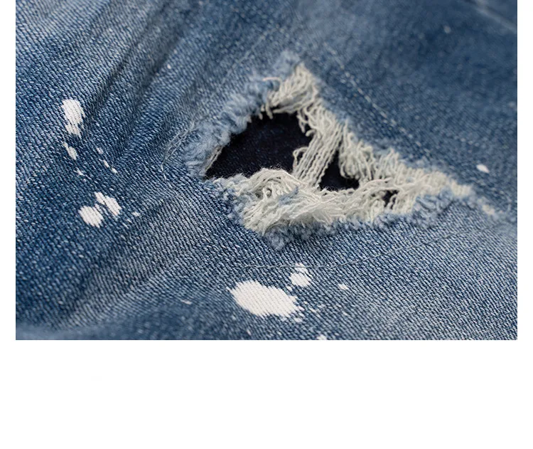 Title 8, Mens Jeans with Color Spray Paint Splash Ink W...