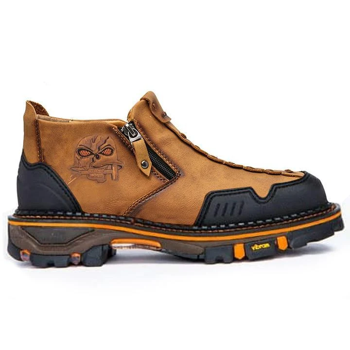 Men's Fashion Halloween Skull Booties, bold style for the season. These booties offer both edgy design and lasting comfo — photo 14