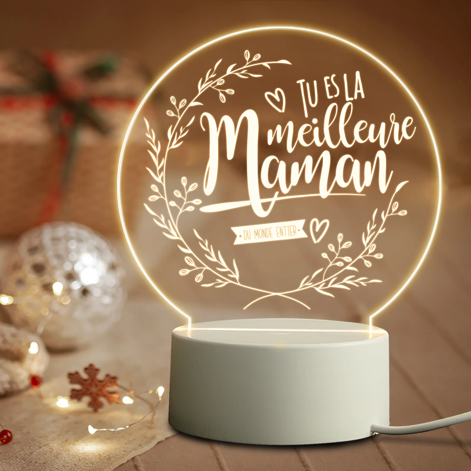 Title 6, Mommys Birthday LED Night Light Warm Bedside D...