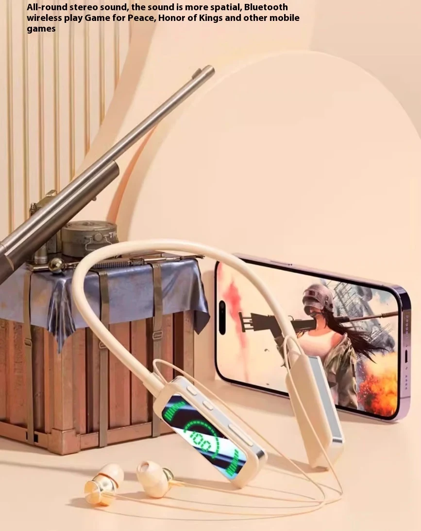 Title 4, Neck-mounted Wireless Noise Reduction Bluetooth...