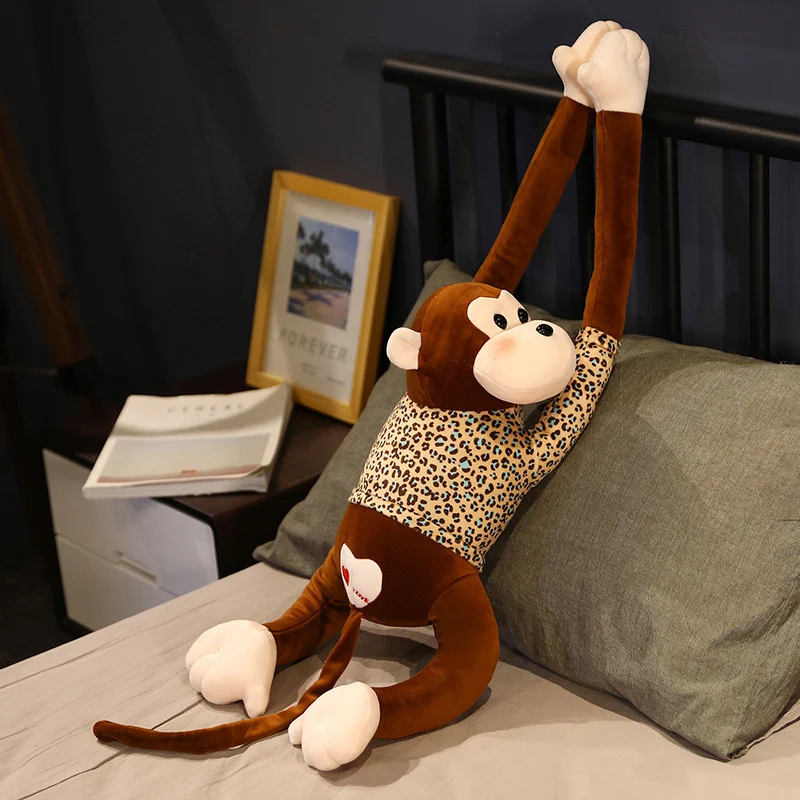 Macaco Gibão Brinquedo Criativo Macaco Fofo Orangotango Pelúcia Ideal para Presentear Crianças Decoração Divertida e Abraços Macios — foto 4