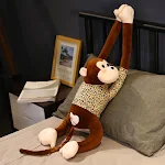 Macaco Gibão Brinquedo Criativo Macaco Fofo Orangotango Pelúcia Ideal para Presentear Crianças Decoração Divertida e Abraços Macios — foto 4