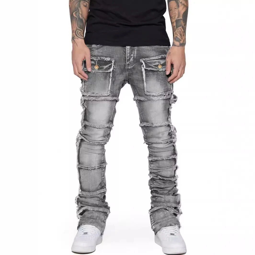 Men's Denim Straight-leg Overalls European And American Fashion. Comfortable fit, perfect for casual wear and a stylish, — photo 1