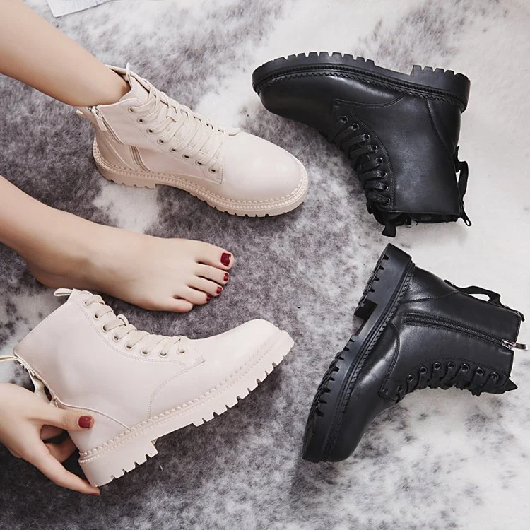 Retro Platform Motorcycle Boots Martin Boots provide classic style, comfort, and durability for riders seeking a vintage — photo 3