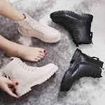 Retro Platform Motorcycle Boots Martin Boots provide classic style, comfort, and durability for riders seeking a vintage — photo 3