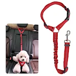 Pet Supplies Car Seat Belt Dog Seat Belt Dog Leash Vehicle Belt Adjustable Cushioning Elastic Reflective Safety Rope for — photo 6