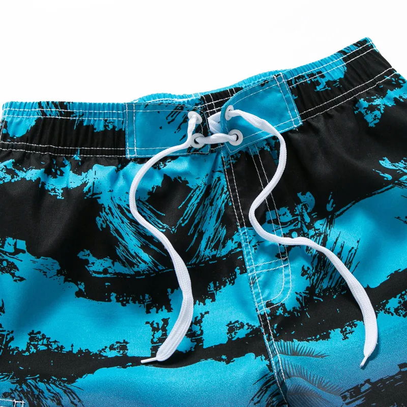 Title 10, Mens Striped Print Seaside Plus Size Beach Sho...