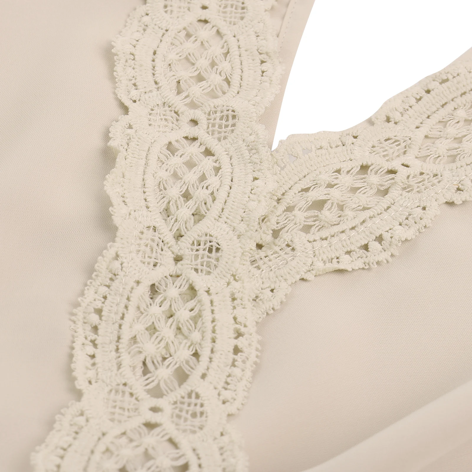 Title 10, European and American womens V-neck waist open...