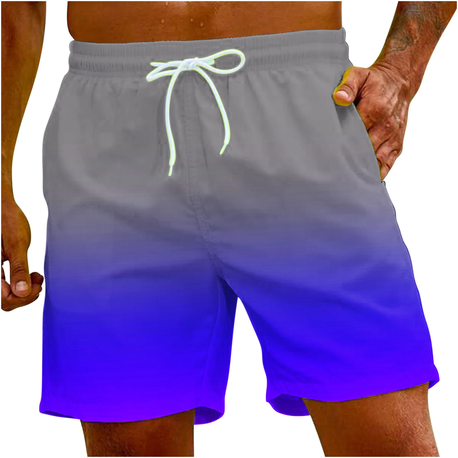 Men's Loose Casual Solid Color Beach Pants, perfect for a comfortable and relaxed fit. Great for the beach or casual sum — photo 22