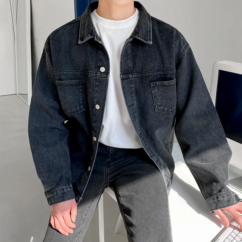Title 2, Giacca da lavoro in denim da uomo, ampia e alla...
