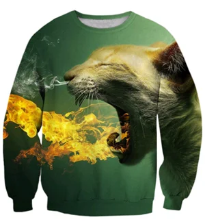 Title 4, 3D Digitaldruck Herren Rundhals Sweatshirt. Beq...