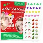 Adesivos para acne em formato de coração de pêssego com várias formas e cores, disfarçando espinhas e promovendo pele limpa e saudável. — foto 4
