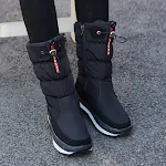 Botas de algodão grossas com veludo plus para o inverno, térmicas, cano médio, impermeáveis e antiderrapantes. Mantenha seus pés quentes e secos. — foto 18