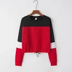 Suéter de manga comprida com gola redonda e costura Tether, confortável e estiloso, perfeito para o dia a dia, aquece e te deixa elegante. — foto 7