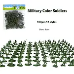 4cm 100pcs Green Style