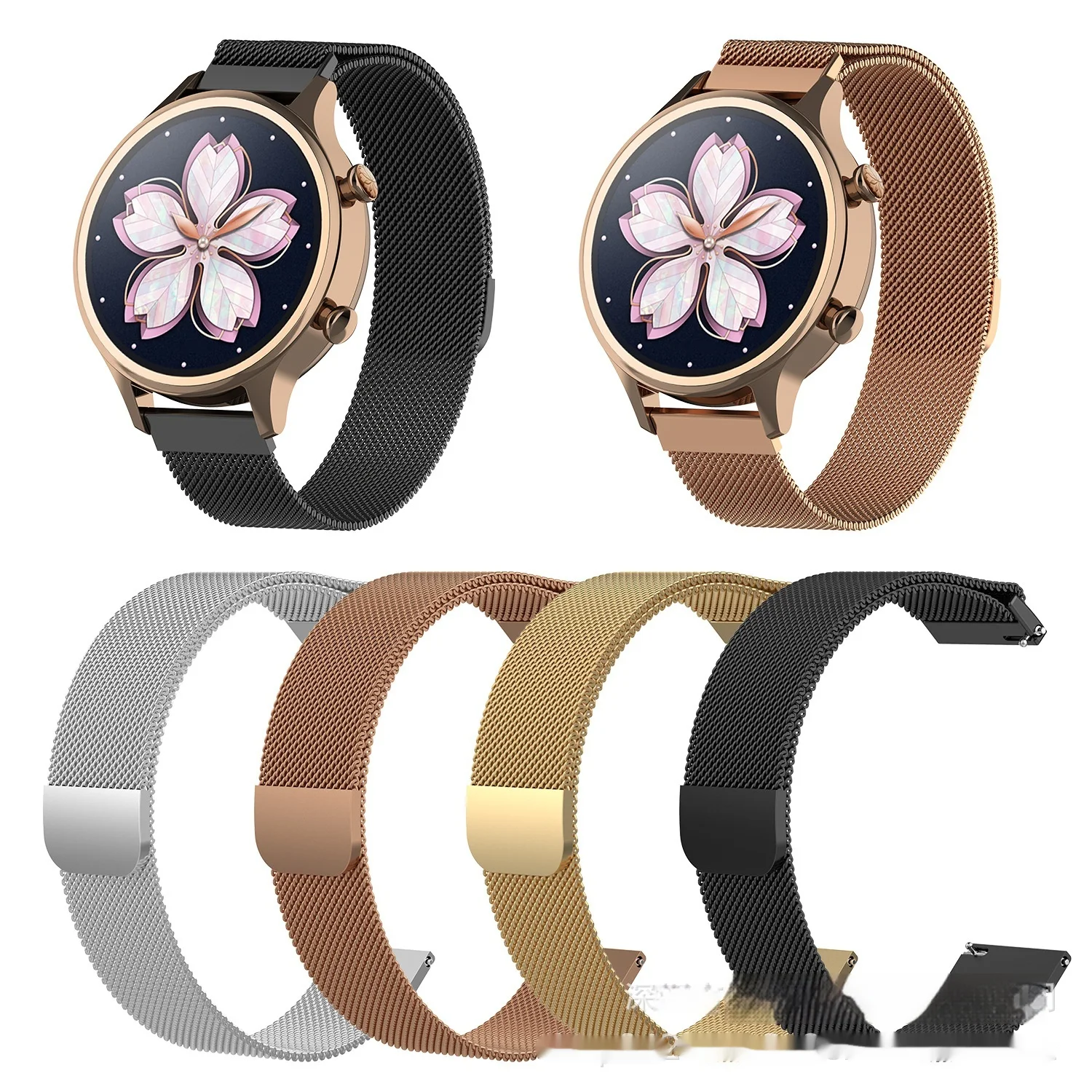 Title 1, Pulseira Magnética Milanis 18mm para Ticwatch C2