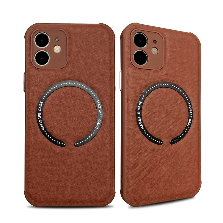 Title 7, Leather iPhone 14 Case with MagSafe Magnetic Cr...