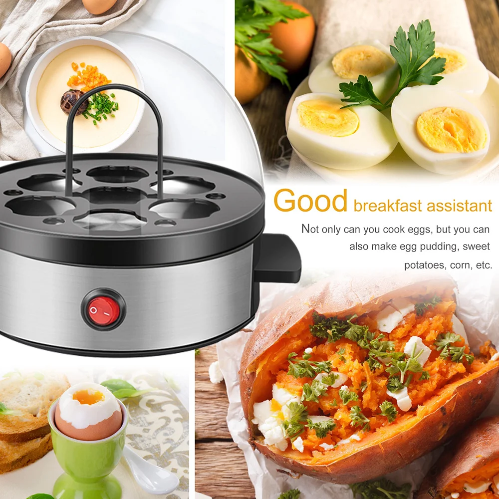 Title 5, Multifunctional Egg Cooker Mini Egg Steamer Bre...