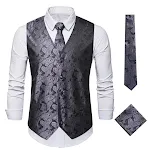 Colete de girassol bordado masculino, tamanho europeu, casaco. Adicione um toque floral e elegante ao seu guarda-roupa com este colete estiloso. — foto 5
