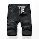 Men's Denim Stretch Ripped Slim Shorts, offering comfort and a modern look for casual summer wear. Perfect for warm weat — photo 15
