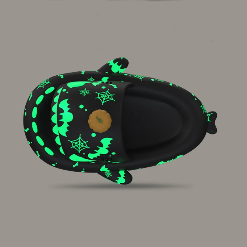Title 6, Halloween and Christmas Luminous Shark Slippers...