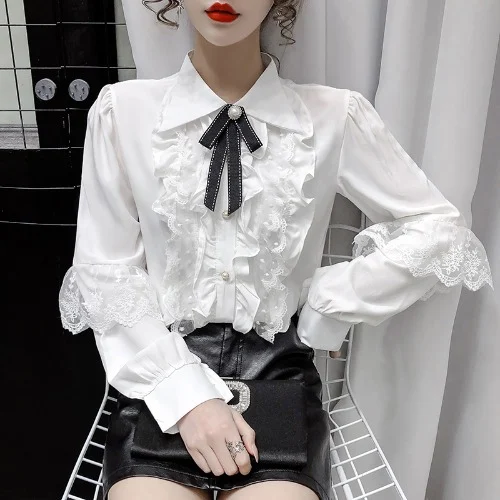 Title 4, Camicia da donna vittoriana vintage palazzo cam...