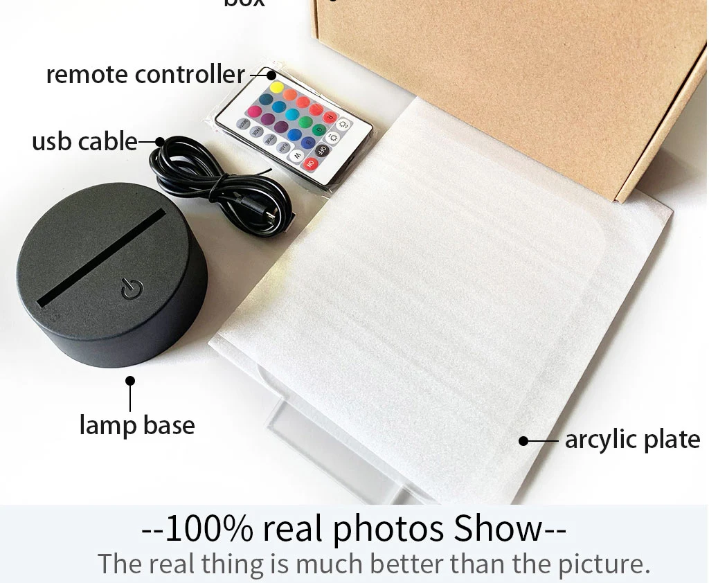 Title 6, Individuelle 3D-Lampe Flugzeug Hologramm Baby N...