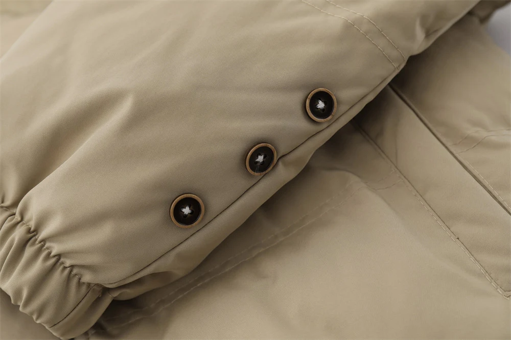 Title 8, Mens Fur Collar Hooded Cotton Clothes. Comfort...