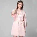 Light pink short single robe