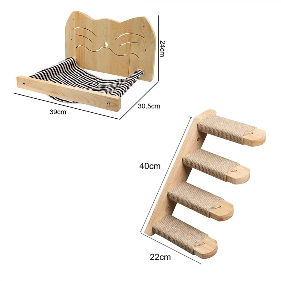 Title 8, Cat Tree Wall Mounted Cat Climbing Shelves Cat ...