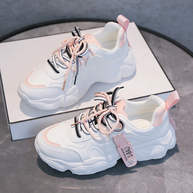 Korean Style Student Sports Shoes Women Running Street Shoes K05 Full Leather Comfortable and Stylish Footwear for Every — photo 4