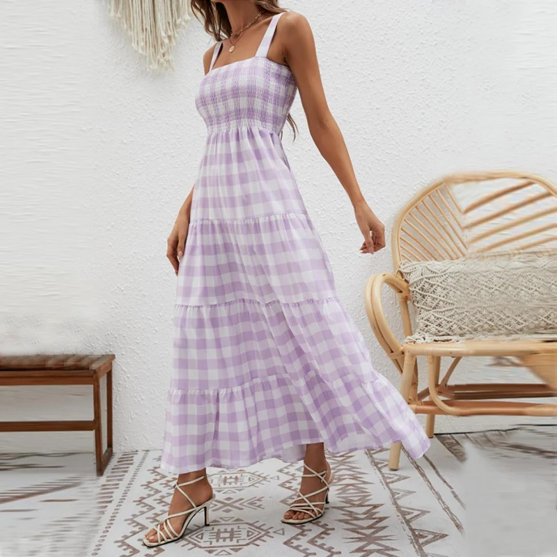 Title 5, Waist-controlled Large Hem Bohemian Dress