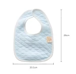 Babador de alimentação para recém-nascidos em algodão puro duplo espessado. Super macio, absorvente e protege a roupa do bebê. — foto 6