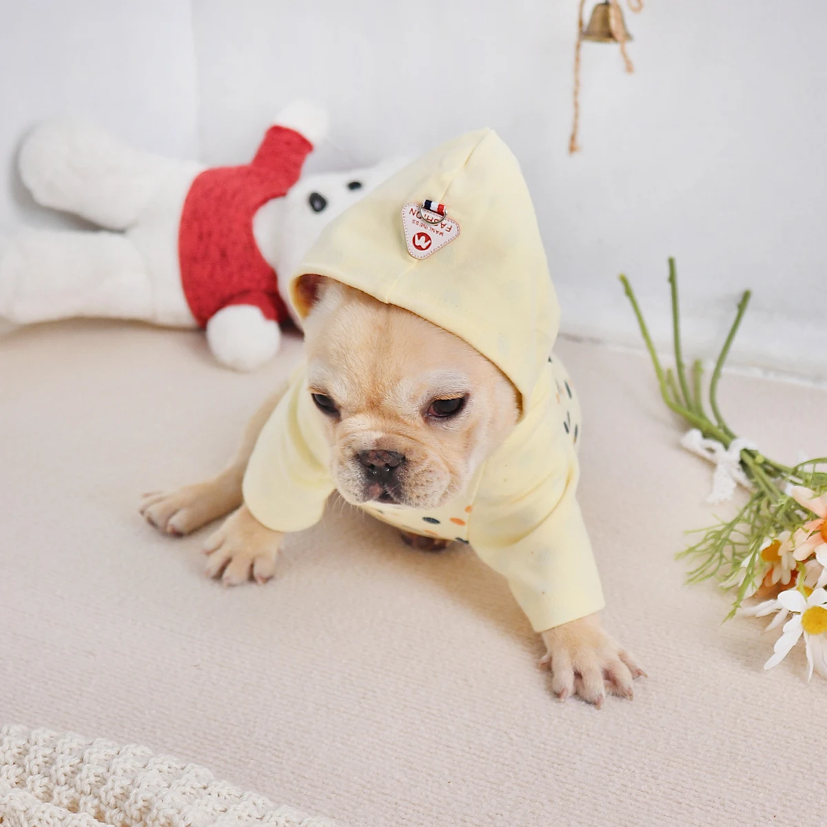 Thickened Hoodie Small Dog Clothes, Warm & Cozy Winter Apparel. Provides Comfort and Protection, Ideal for Small Breeds — photo 2