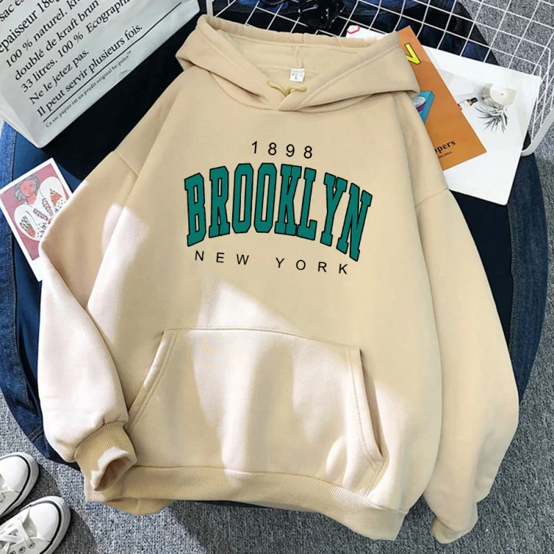 Title 4, Brooklyn New York Damen Kapuzenpullover mit Pri...