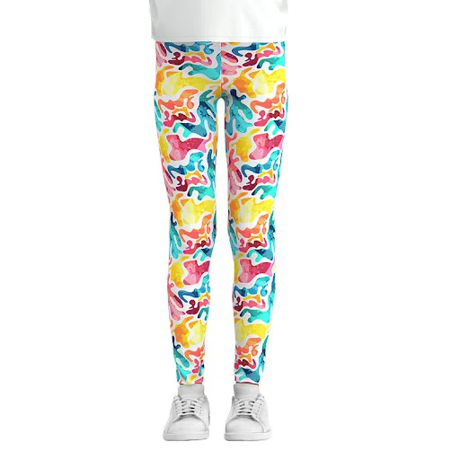 Title 5, Digital Print Girls Leggings Thin Stretch Pants...