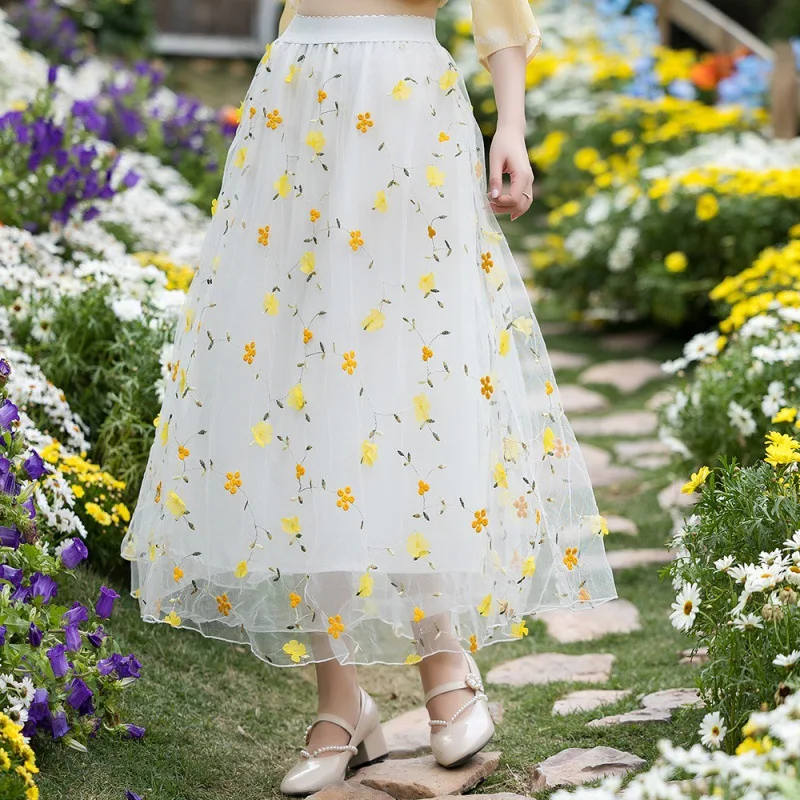 Title 6, Falda Nueva Floral Pequeña Cintura Alta Estilo ...