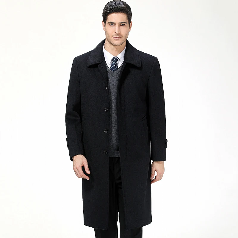 Title 3, Over the knee super long woolen wool coat offer...