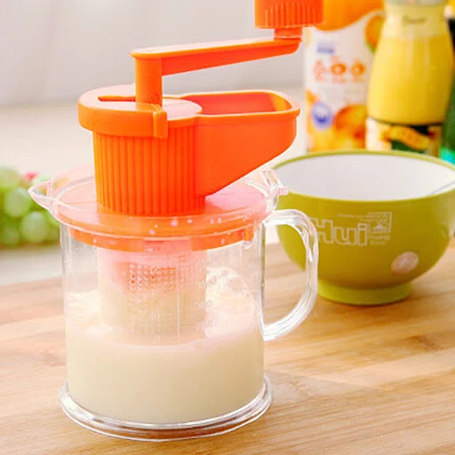 Title 4, Multifunctional Small Hand-Cranked Fruit Juicer...