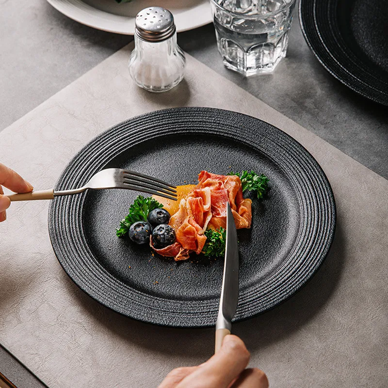 Title 4, Ceramic plate for Western cuisine, perfect for ...
