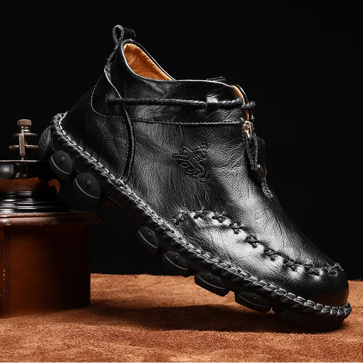 Title 3, Mens Martin Boots, Leather British Short Boots...