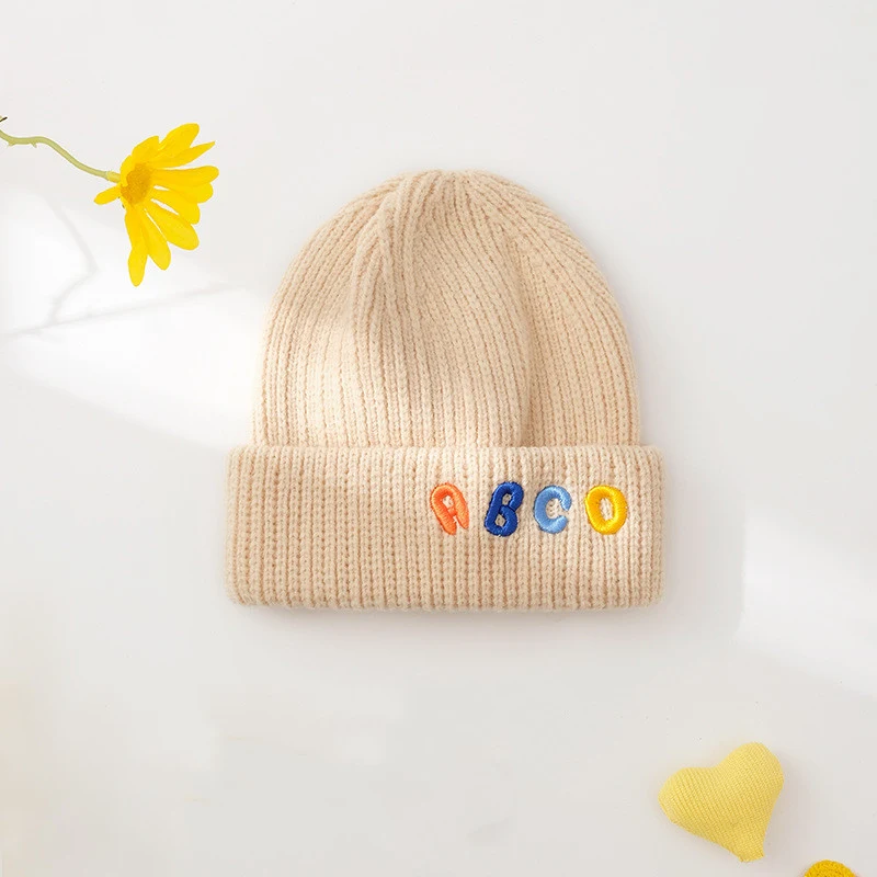 Candy Color Embroidered Letter Knit Hat — photo 7