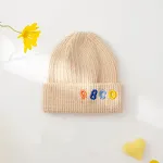 Candy Color Embroidered Letter Knit Hat — photo 7