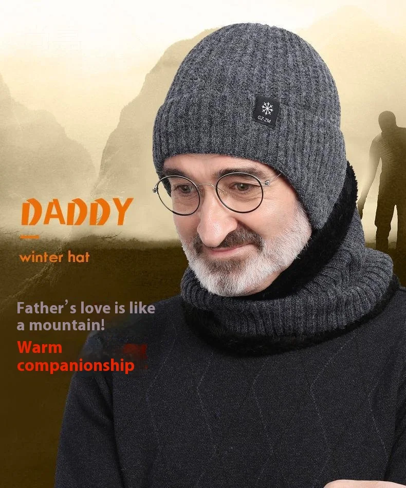 Title 1, Mens Winter Warm Wool Hat for Middle-aged and ...