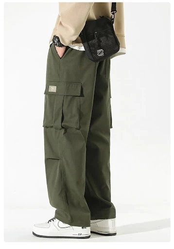 Title 3, Straight Multi-pocket Casual Pants for Boys Com...