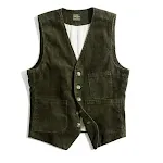 Colete retrô americano masculino Colete de veludo cotelê vintage, com ajuste confortável e estilo atemporal. Perfeito para sobreposições e um visual elegante casual. — foto 5