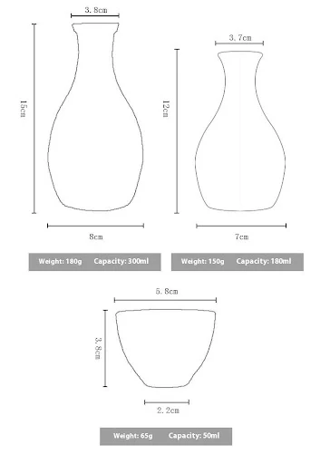 Title 2, Transparent Glass Clear Wine Pot Set with Small...